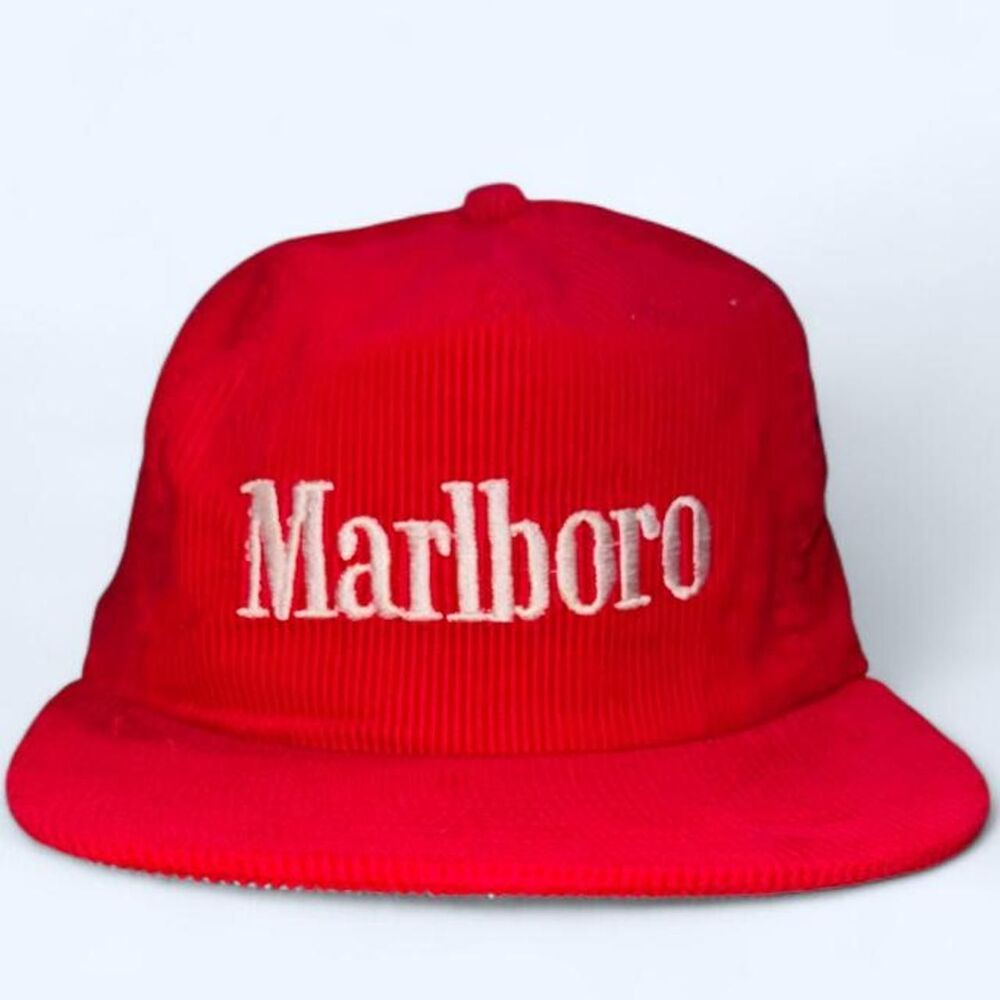 90's Marlboro Red Corduroy Hat